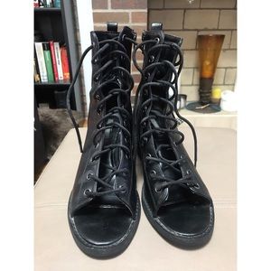 Forever 21 Lace up booties